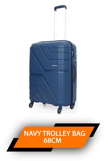 Kam Wayfarer Rodr Navy Trolley Bag 68cm